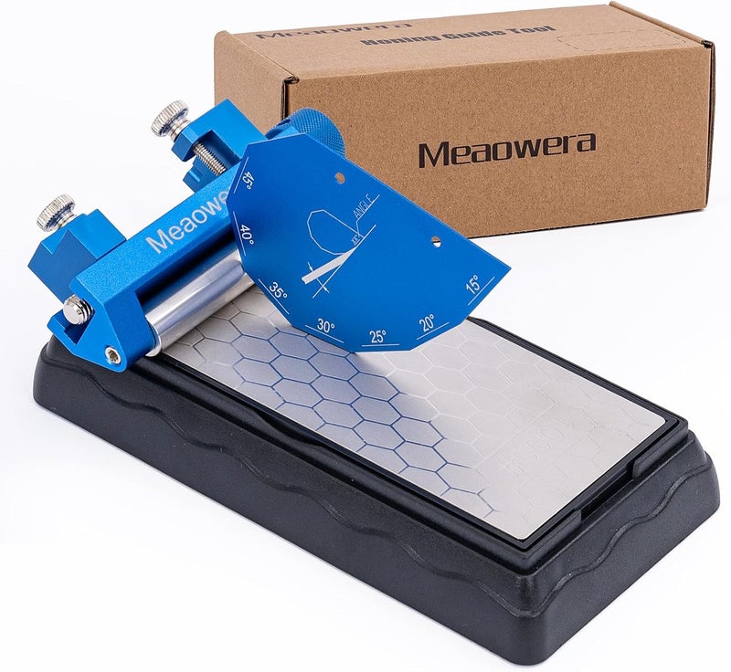 Meaowera Chisel Sharpening Kit with Sharpening Stones – Wood Chisel Sharpener Honing Guide Set for Chisel Sharpening, Planer Blade Sharpener – Complete Wood Chisel Sharpening Kit with Whetstone - Image 1